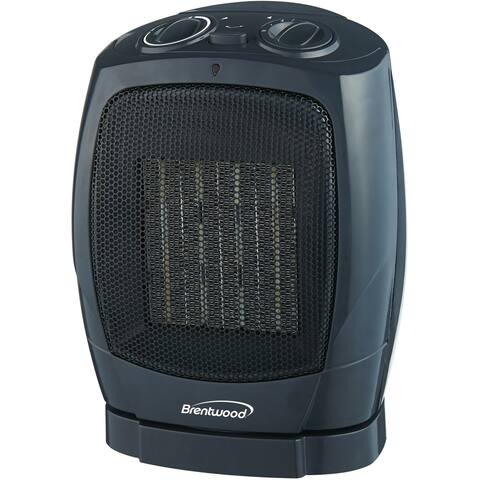 Brentwood Black Ceramic Oscillationg Heater