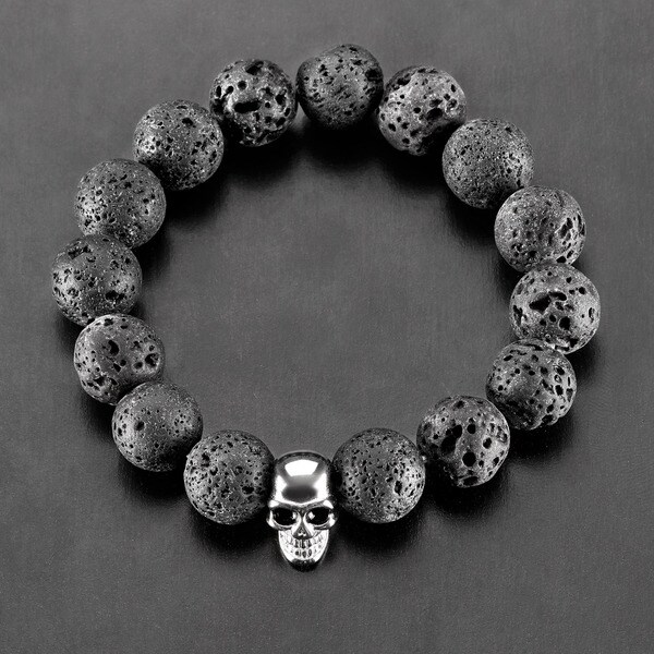 stainless steel skull bracelet