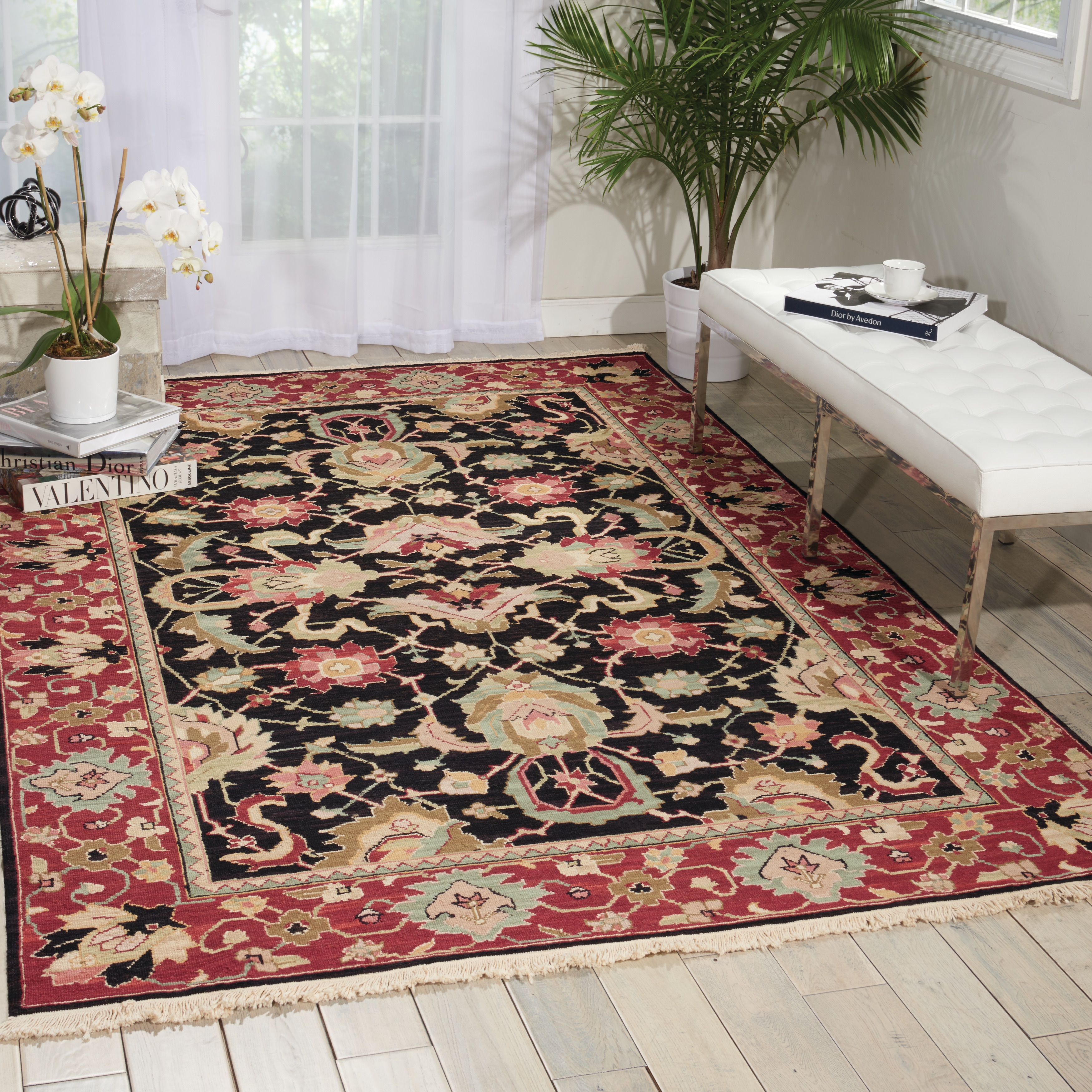 Nourison Nourmak Black Area Rug - 5'10" x 8'10"