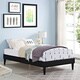 preview thumbnail 1 of 8, Sharon Wood Twin-size Platform Bed Black