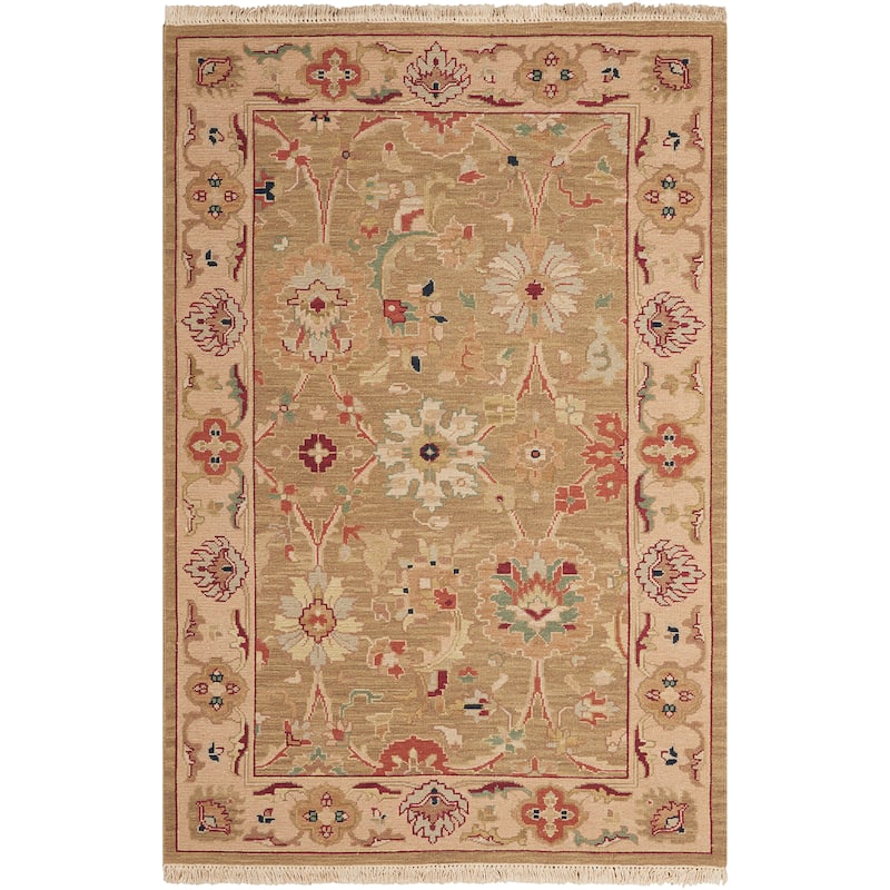 Nourison Nourmak Traditional Soumak Area Rug - 3'10" x 5'10" - Olive - Rectangle