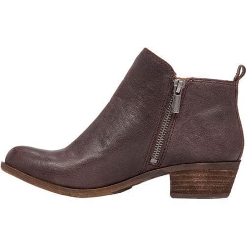 Womens Lucky Brand Basel Bootie Java Leather Free Shipping Today