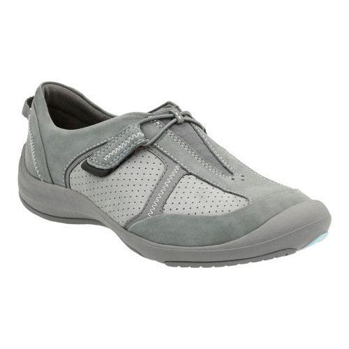 Women�s Clarks Asney Slipon Shoe Grey Nubuck Free Women�s Clarks Asney Slipon Shoe Grey Nubuck Free