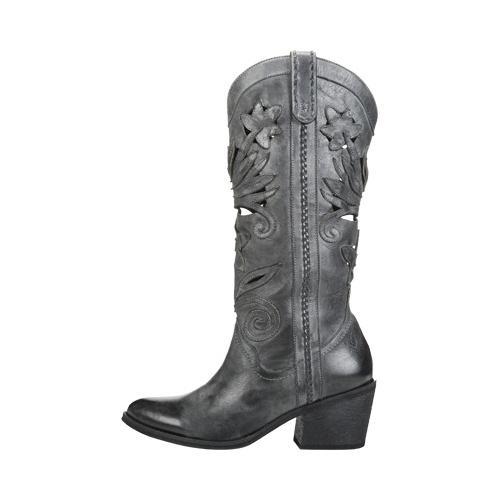 Women's Carlos by Carlos Santana Ace Cowgirl Boot Grey Leather - Free ...