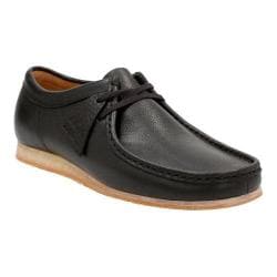 men's clarks wallabee black leather