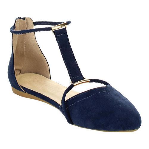 strappy pointed toe flats