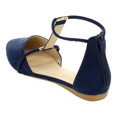 strappy pointed toe flats