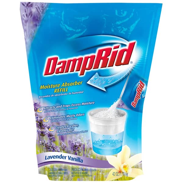 Damp Rid FG30LV 42 Oz Lavender & Vanilla Moisture Absorber Refill - Bed ...