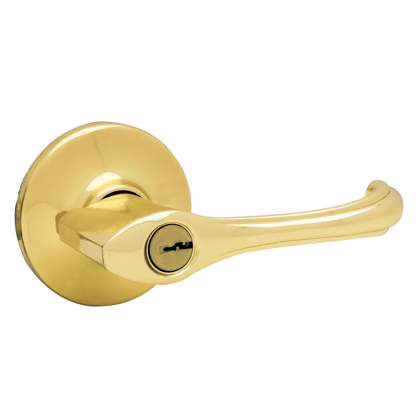 Kwikset® 94050-547 Security Dorian Keyed Entry Lever, Polished Brass –  Toolbox Supply