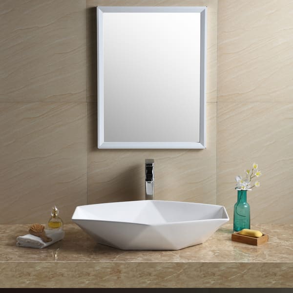 Shop Fine Fixtures White Vitreous China Modern Vessel Bathroom