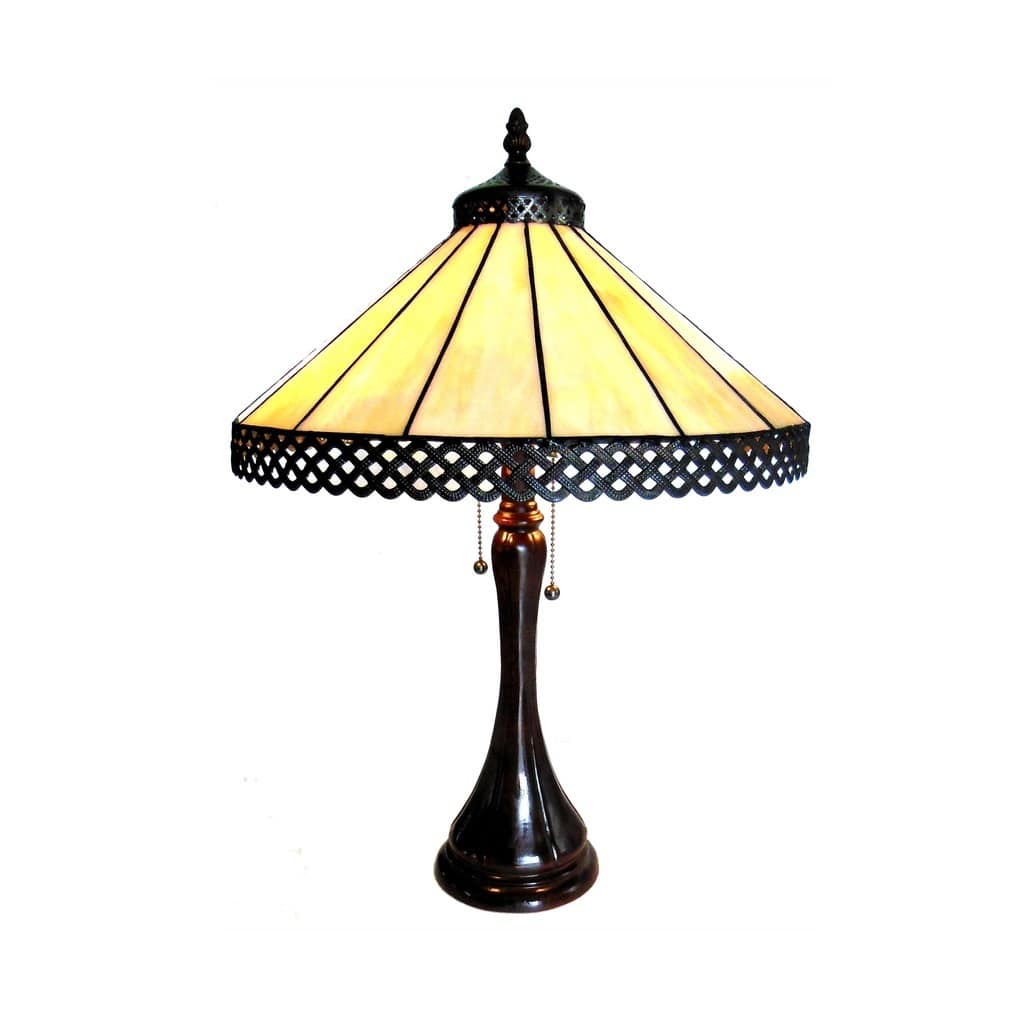 Tiffany Style Mission Design 2-light Antique Bronze Table Lamp