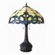 preview thumbnail 2 of 0, Tiffany Style Victorian Design 2-light Antique Bronze Table Lamp