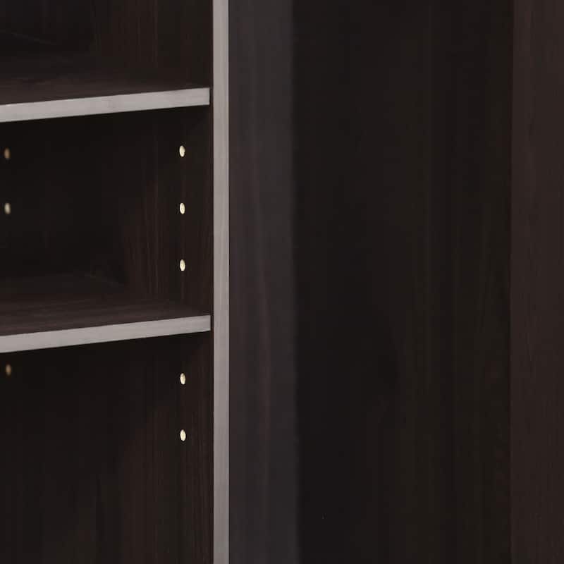 Porch & Den Tompkins Espresso-finish TV Stand Entertainment Center