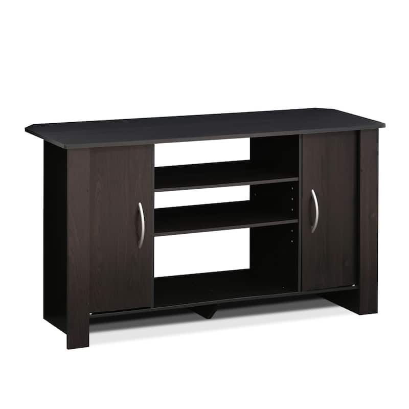 Porch & Den Tompkins Espresso-finish TV Stand Entertainment Center