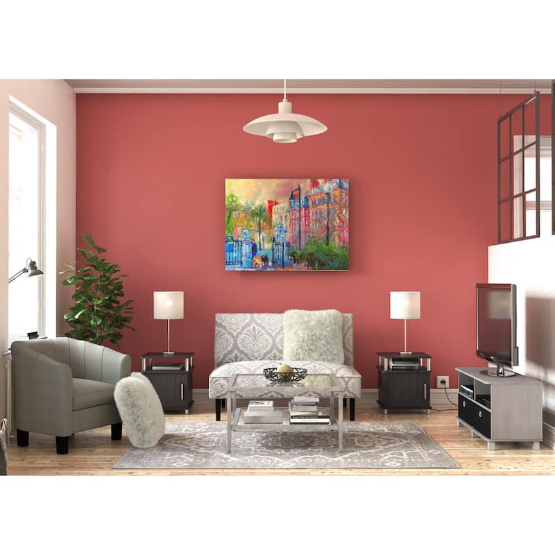 Porch & Den Tompkins Entertainment Center with 2 Bin Drawers