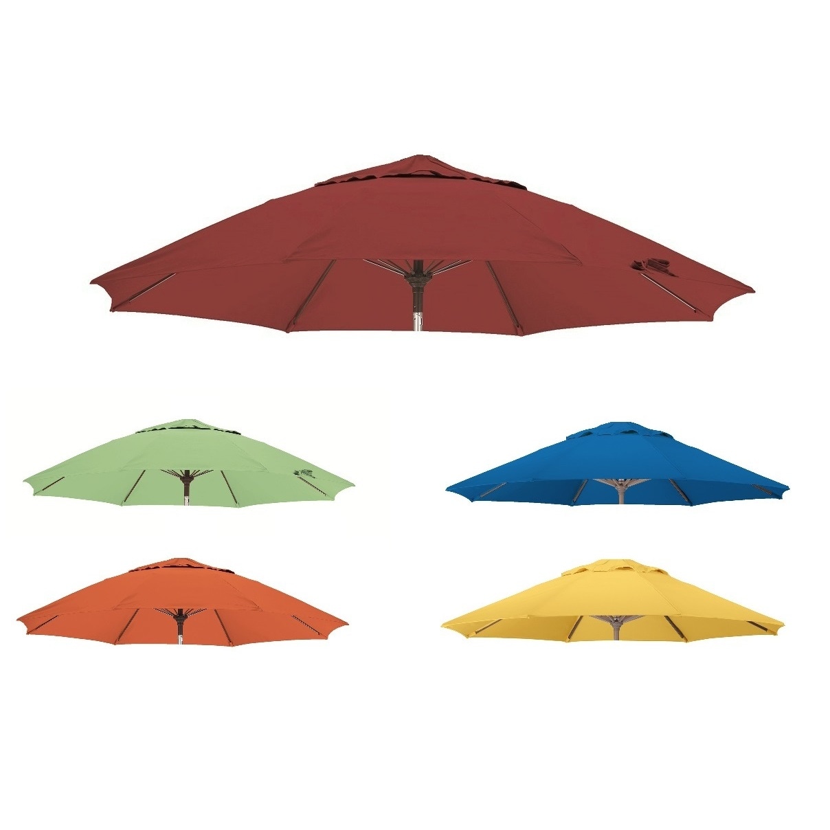 Shop Black Friday Deals On Lauren Company Replacement 9 Foot Polyester Patio Umbrella Canopy Overstock 12501474