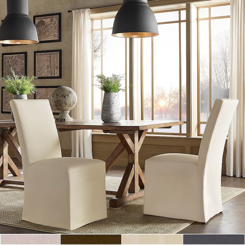Potomac Slipcovered Parsons Dining Chairs (Set of 2) by iNSPIRE Q Artisan