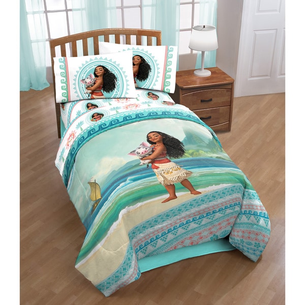 Shop Disney's Moana 'The Wave' Twin 4-piece Bed in a Bag ...