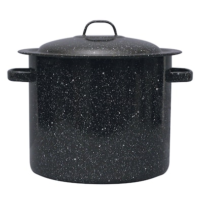 Granite Ware F6124T-1 16 Quart Black Ceramic Stock Pot