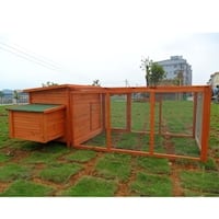 Chicken Coop Duplex with Outdoor Run - Free Shipping Today 