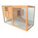 preview thumbnail 1 of 6, PawHut 64" Large Wooden Chicken Coop Kit With Outdoor Run And Nesting Box