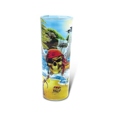 Puzzled Full Shooter Pirate Shot Glass