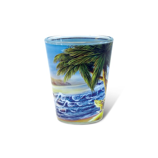 palm tree shot glass