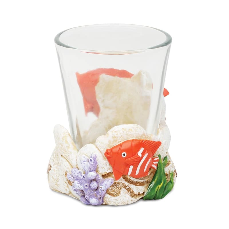 Puzzled Stone Fish Shot Glass