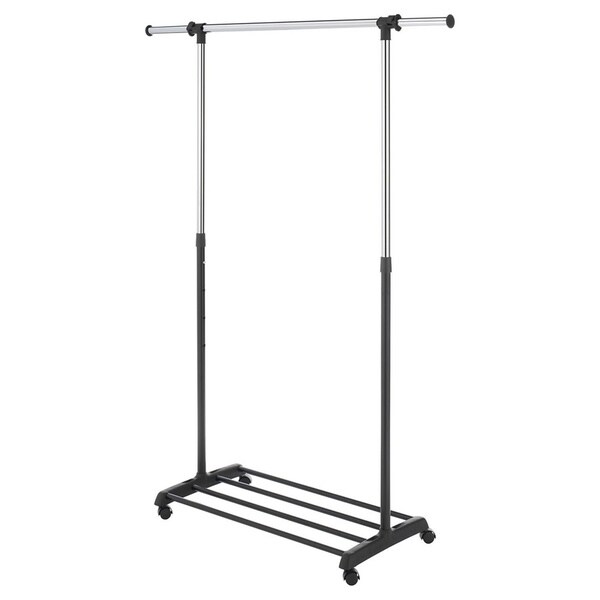 Folding orders Adjustable Garment Rack, Chrome color -FDGDF9