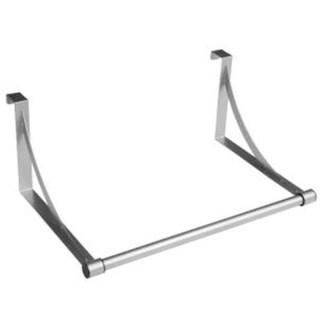 Shop Whitmor Over The Door Closet Rod Gunmetal Gray Free