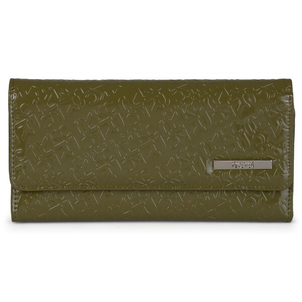 Cole Reaction Women's Embossed Trifold Clutch Wallet Free