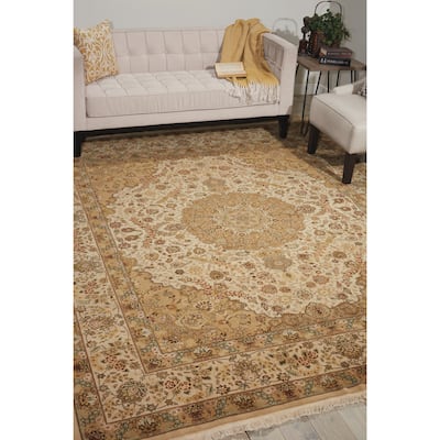 Nourison Royalty Ivory Area Rug (7'9 x 9'9) - 7'9" x 9'9"