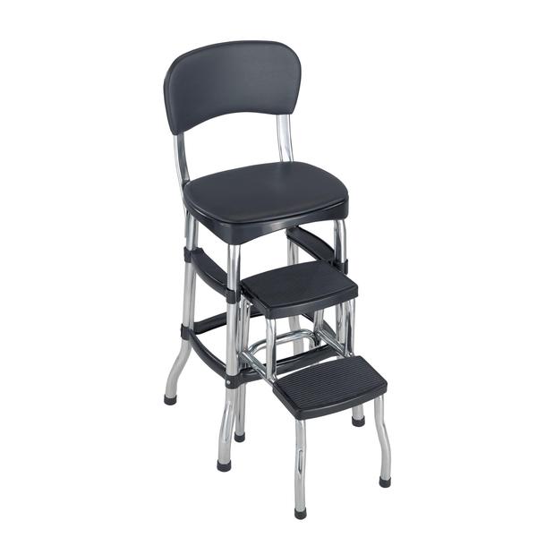 Shop COSCO Black Retro Counter Chair/ Step Stool - Overstock - 12508333