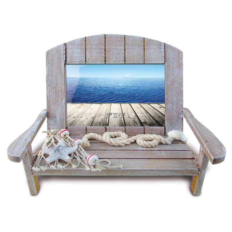 Nautical Decor Brown Chair Frame - Home and Nautical Décor
