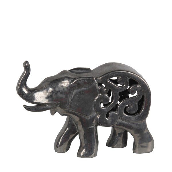 pewter elephant ornament