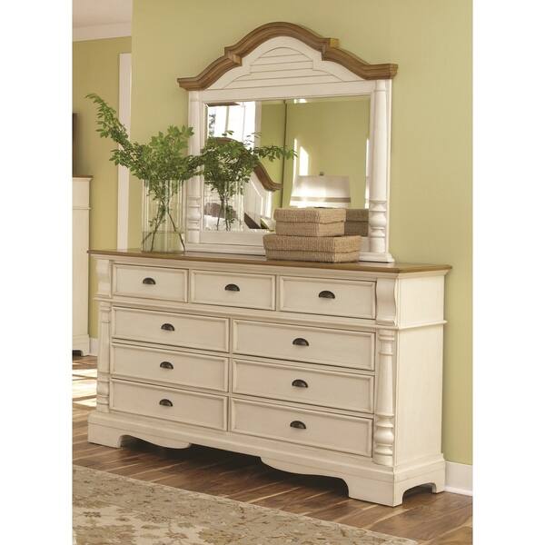 Shop Coaster Company Oleta Buttermilk Colored Oak 9 Drawer Dresser