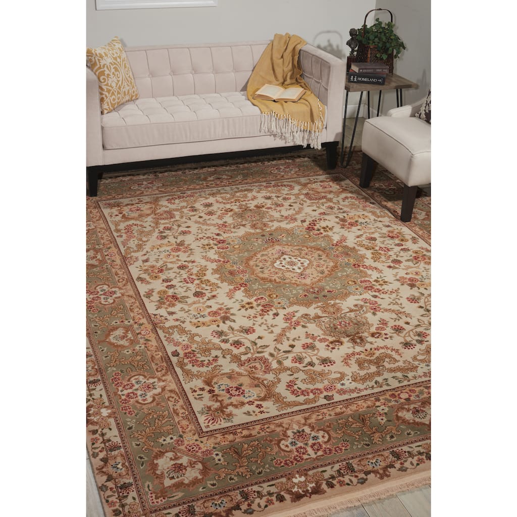 Nourison Royalty Ivory Area Rug - 7'9" x 9'9"