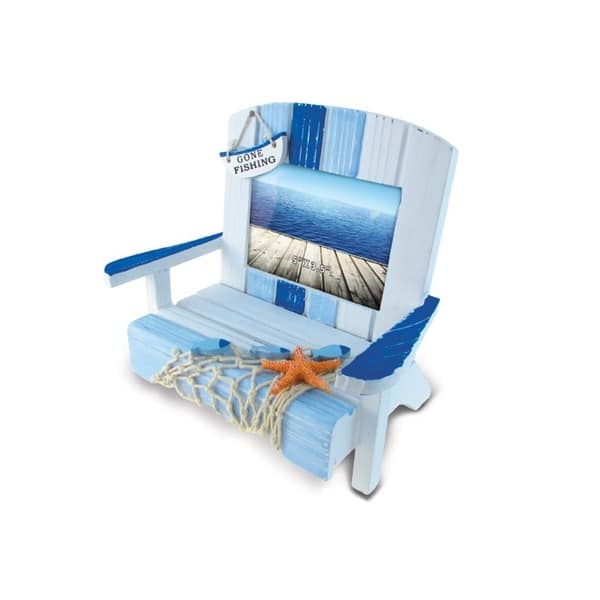 Nautical Decor Light Blue Stripes Chair Frame - Bed Bath & Beyond