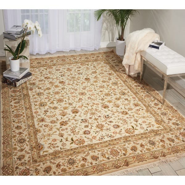 slide 2 of 7, Nourison Royalty Beige Area Rug (7'9 x 9'9) - 7' 9" x 9' 9"