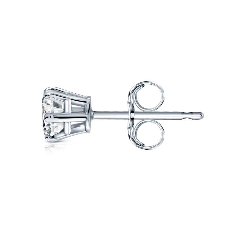 Auriya 1/2ctw 6-Prong Round Diamond SINGLE STUD (1) Earring 14k Gold