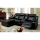 preview thumbnail 14 of 12, Furniture of America Faux Leather Reclining Sectional with Chaise