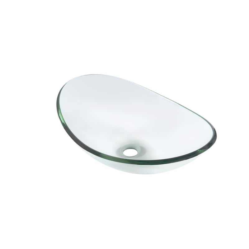 Novatto Chiaro Glass Vessel Bathroom Sink