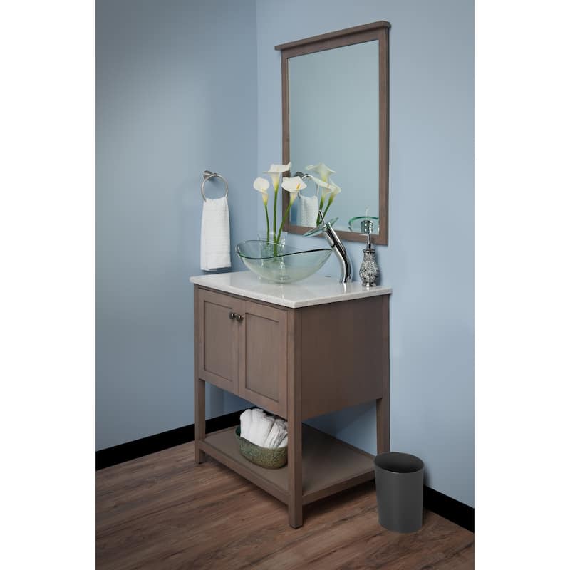 Novatto Chiaro Glass Vessel Bathroom Sink