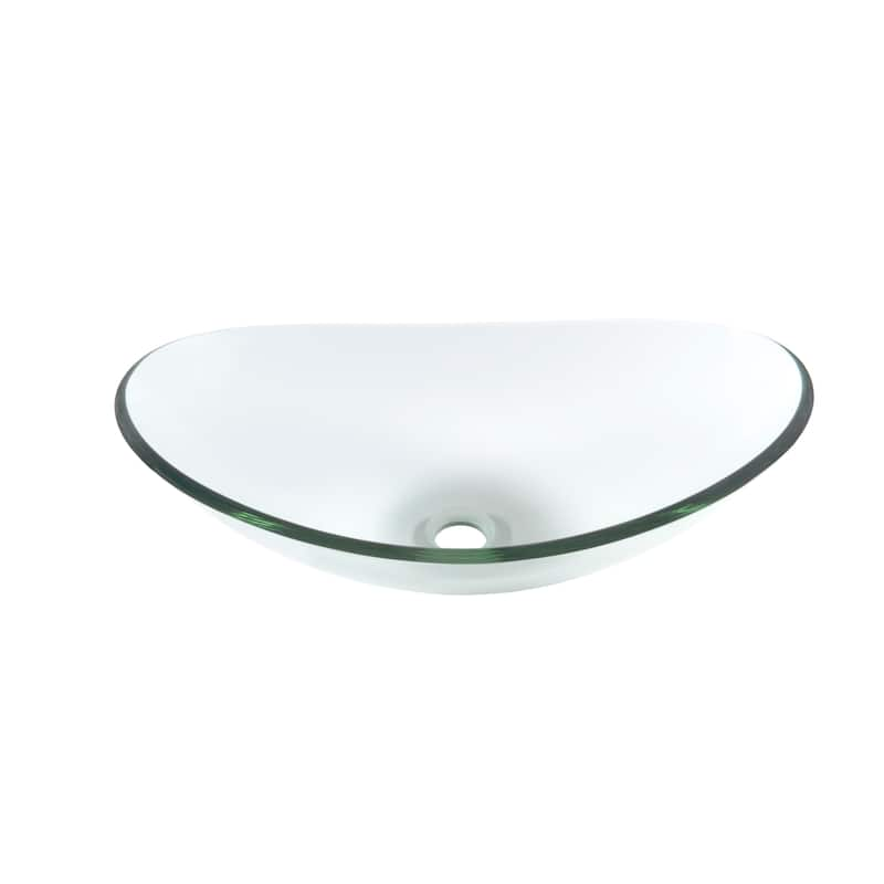 Novatto Chiaro Glass Vessel Bathroom Sink