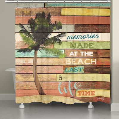 Laural Home Beach Vacation Memories Shower Curtain