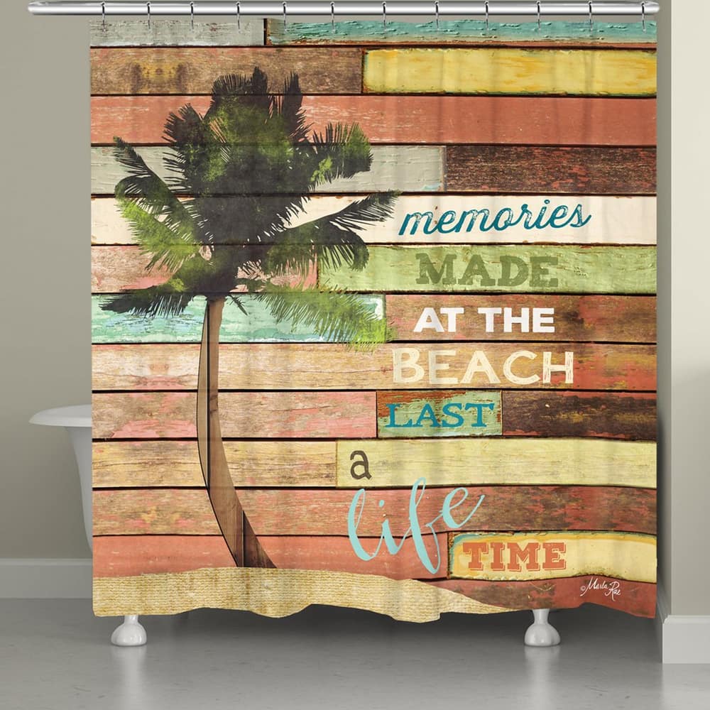 Laural Home Beach Vacation Memories Shower Curtain