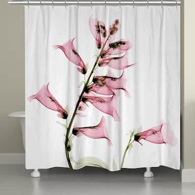 Laural Home X-Ray Foxglove Shower Curtain