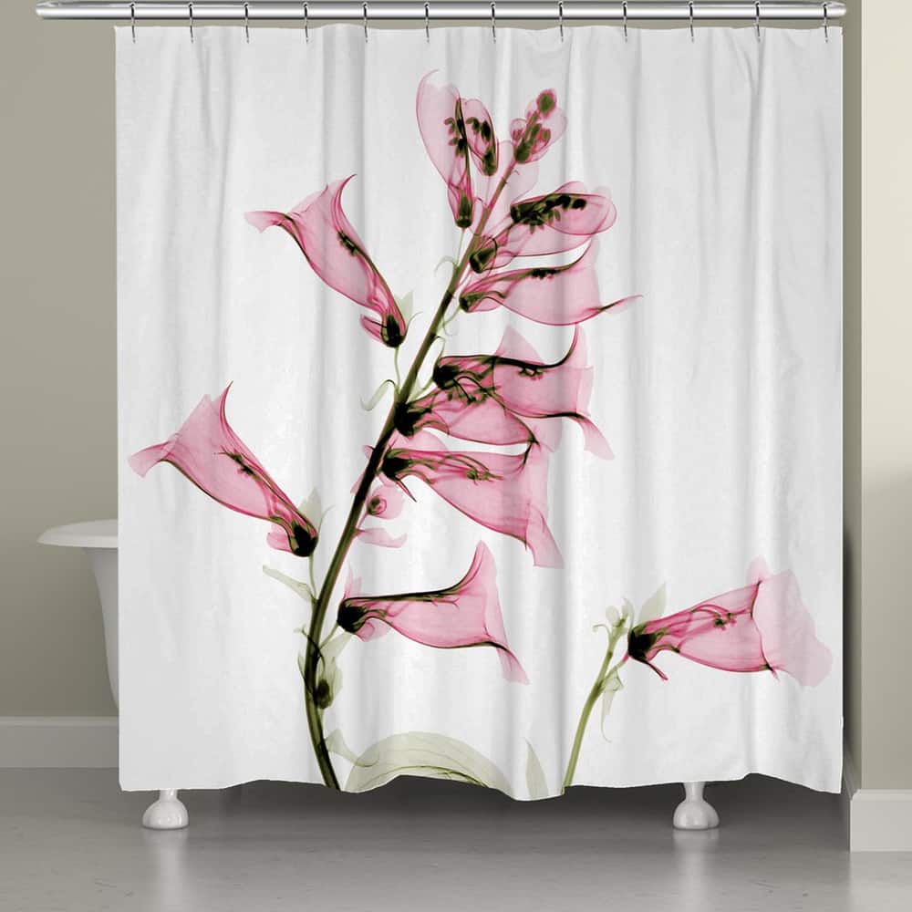 Laural Home X-Ray Foxglove Shower Curtain
