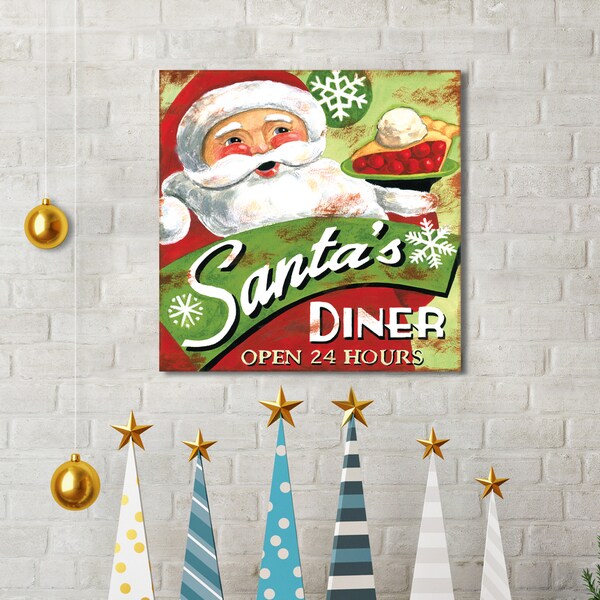 Portfolio Canvas Decor Jennifer Brinley Santa S Diner Holiday Portfolio Canvas Decor Jennifer Brinley X27 Santa S Diner