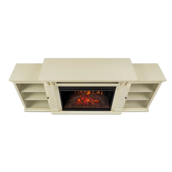 Shop Tracey Electric Grand Fireplace Distressed White By Real